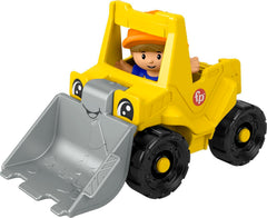 Fisher-Price Little People Bulldozer with colorful finish invites collaborative pretend play