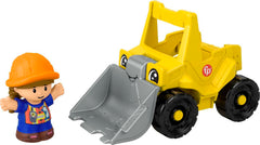Fisher-Price Little People Bulldozer front view shows bright colors for imaginative play