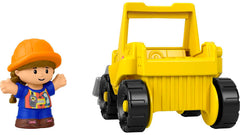 Fisher-Price Little People Bulldozer packaging shot helps shoppers assess size