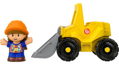 Fisher-Price Little People Bulldozer side view highlights durable design for active kids