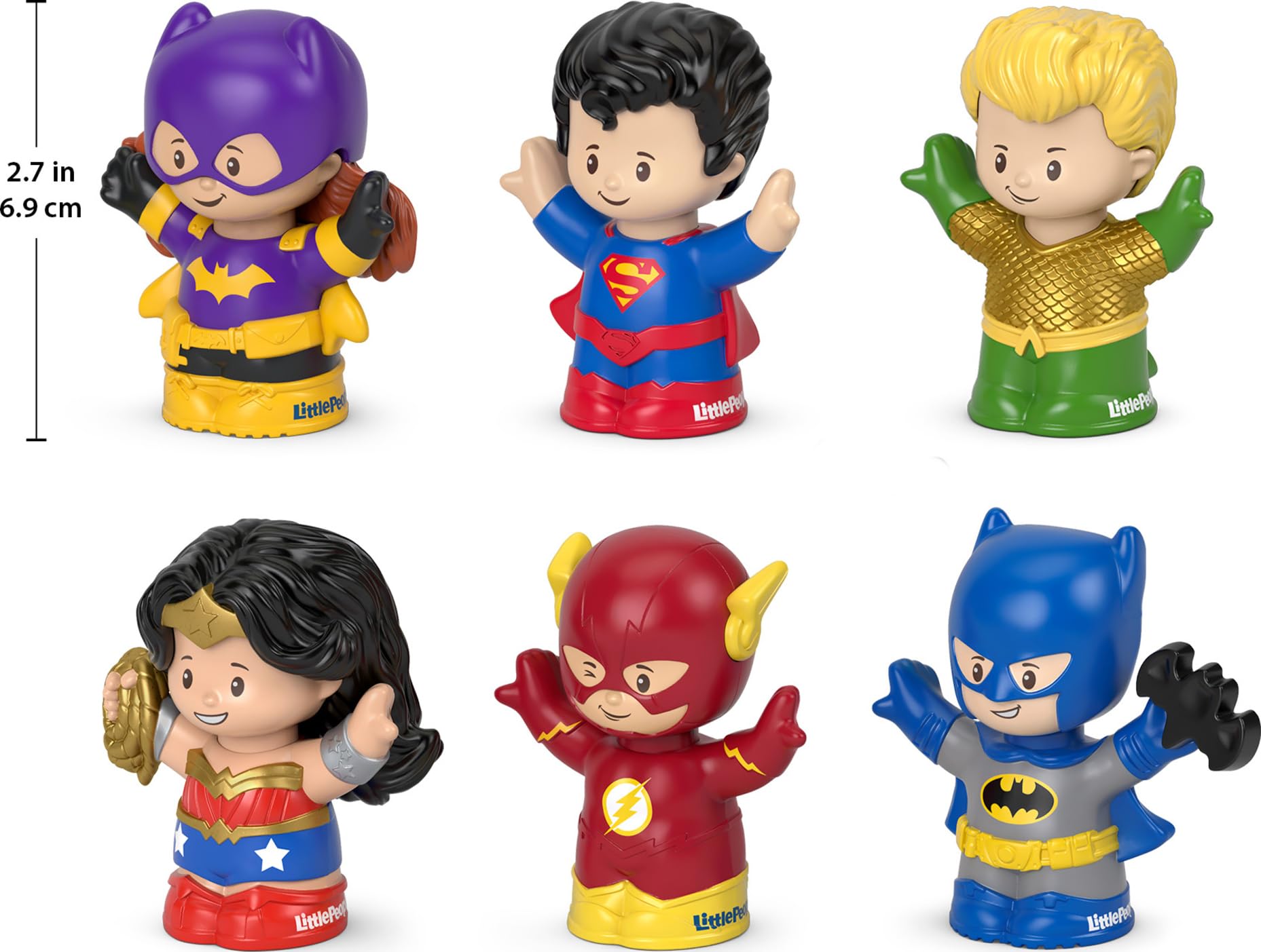 Fisher-Price Little People Aquaman figure supports underwater-themed pretend play and fine motor practice.