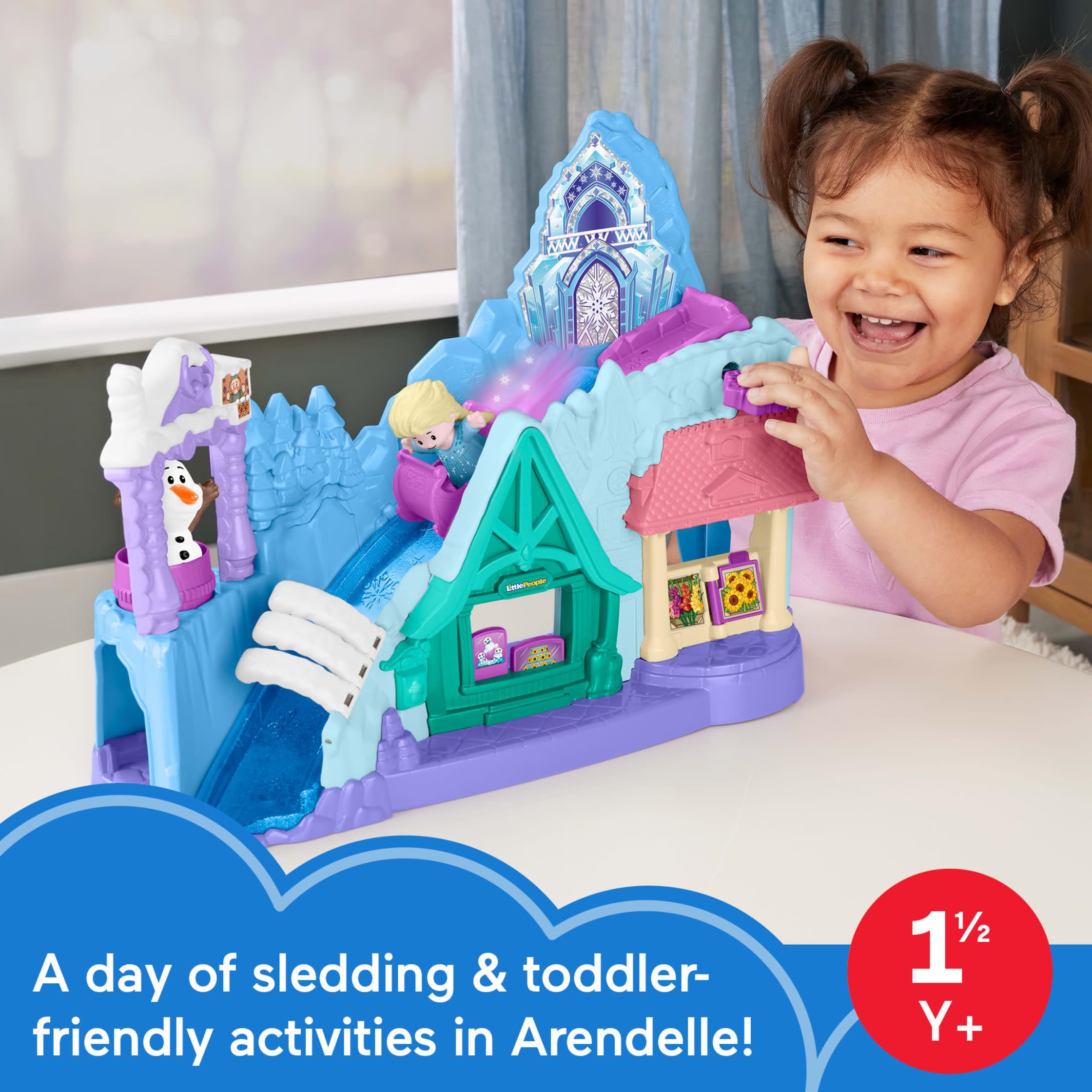 Fisher-Price Little People Arendelle market scene for role-play shopping