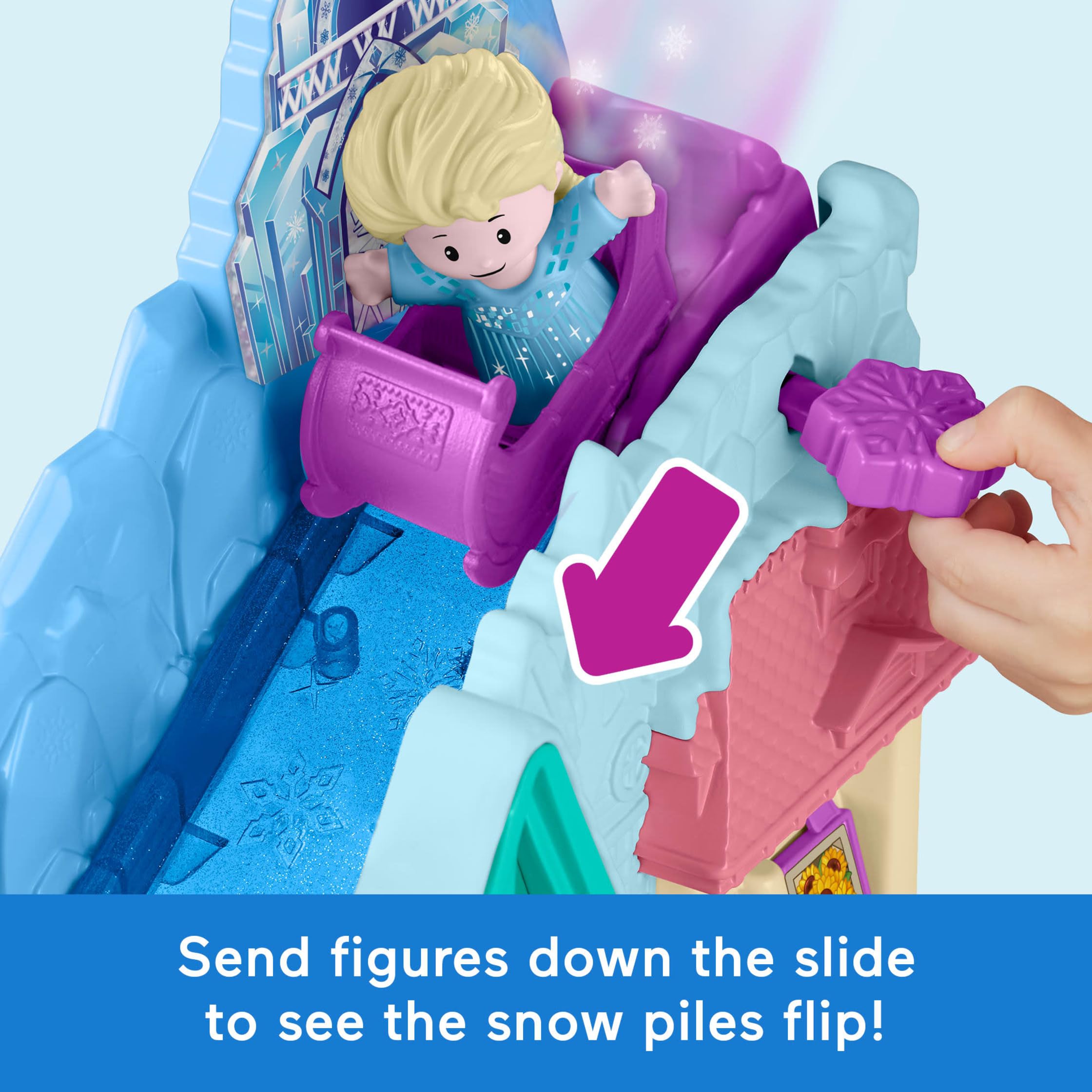 Fisher-Price Little People sled play piece for snowy adventures