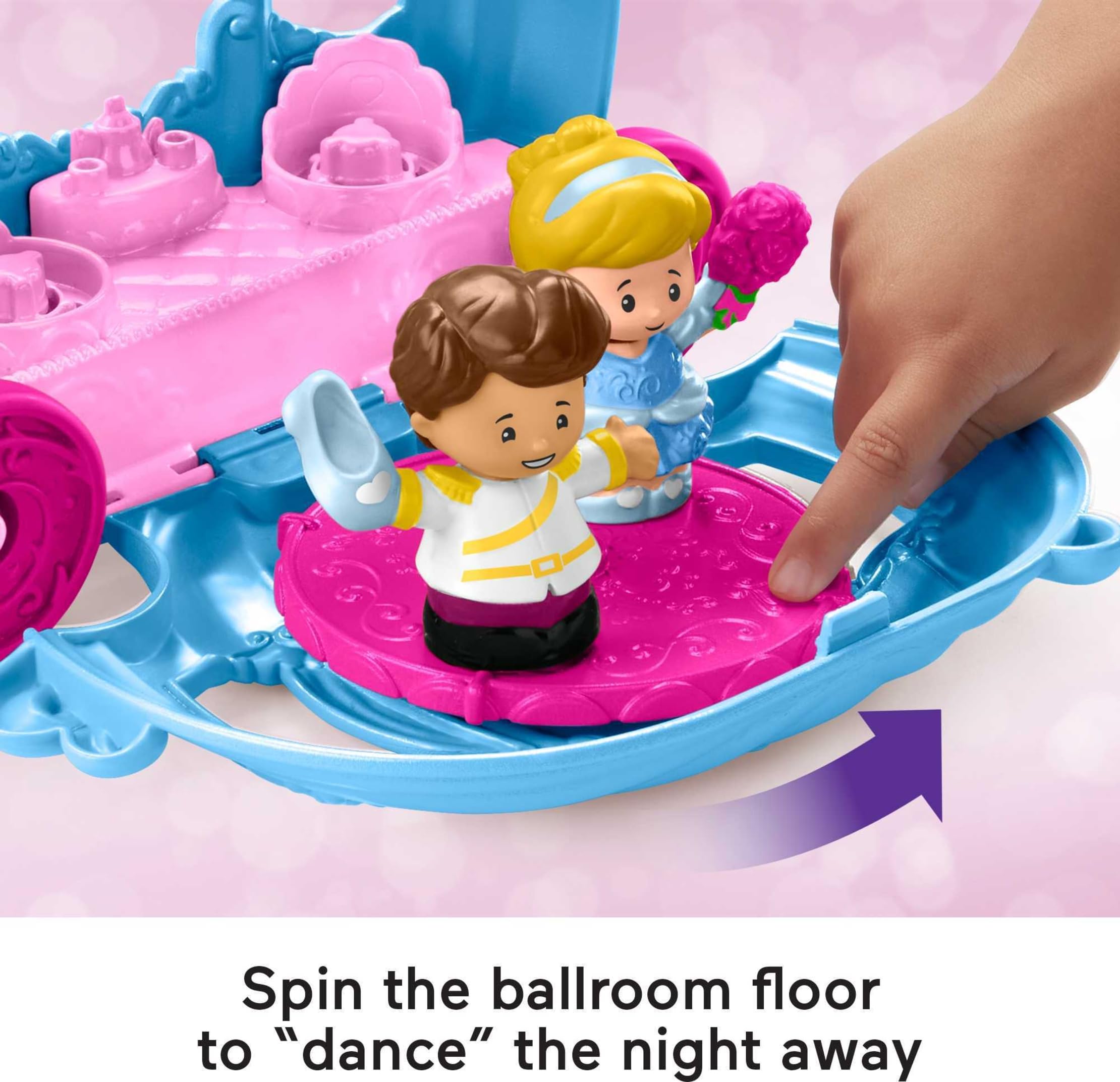 Cinderella figure from the Fisher-Price Little People set ready for storytelling.