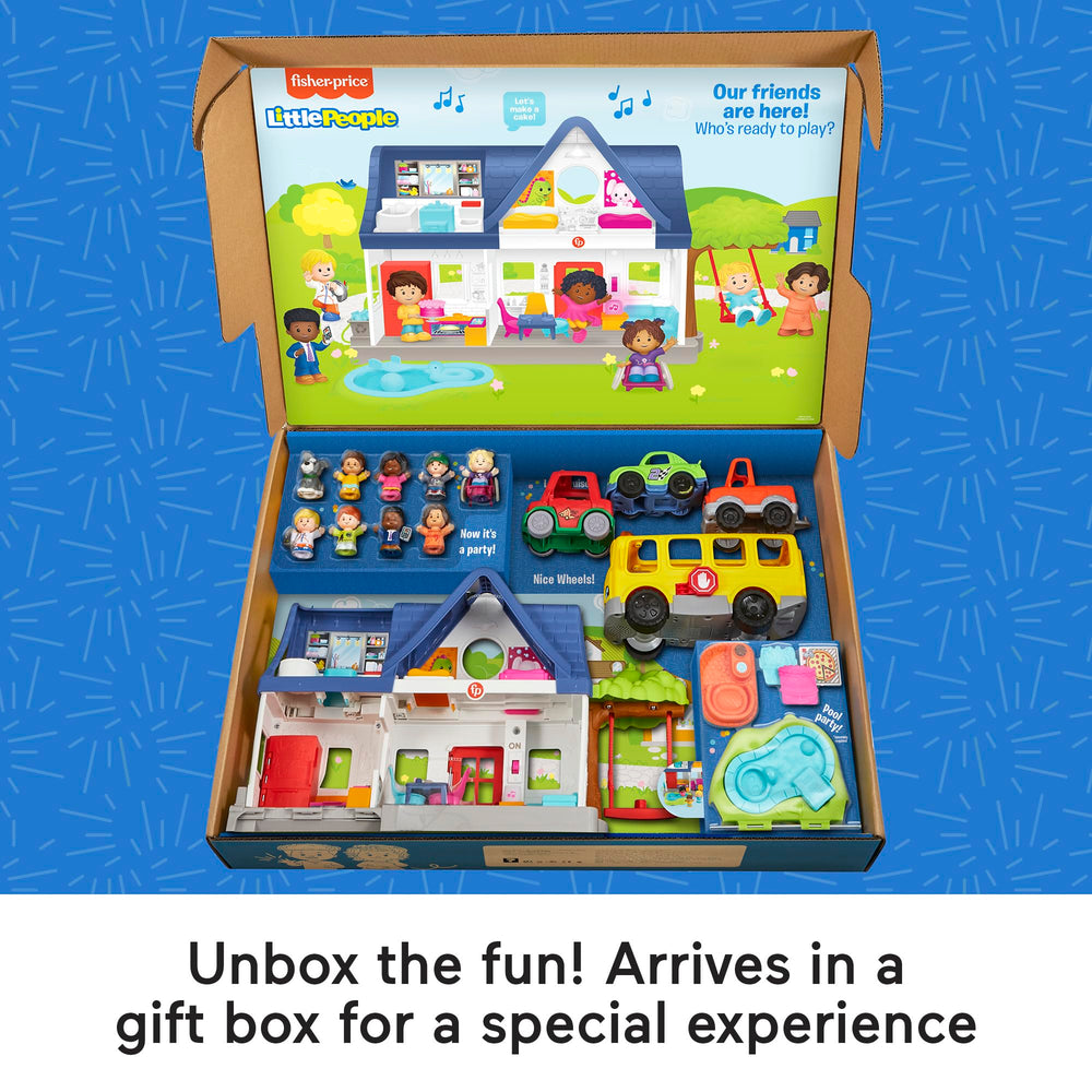 Fisher-Price Little People set includes eight figures and a dog for diverse stories