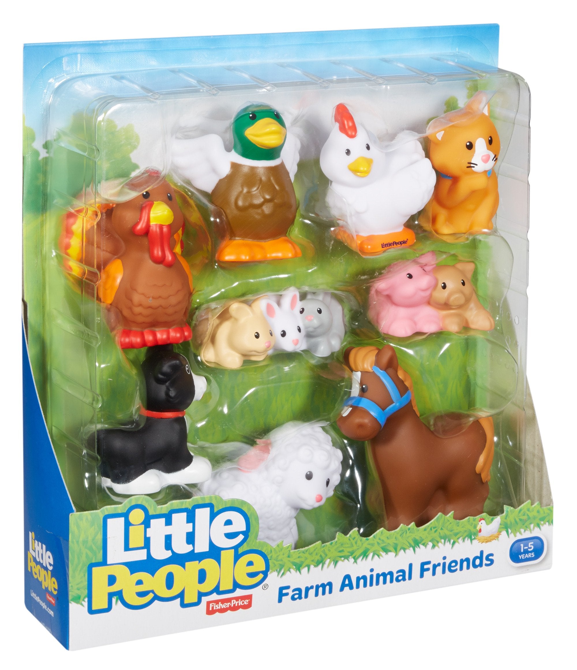 Fisher-Price Little People cat figure for cozy farm friends.