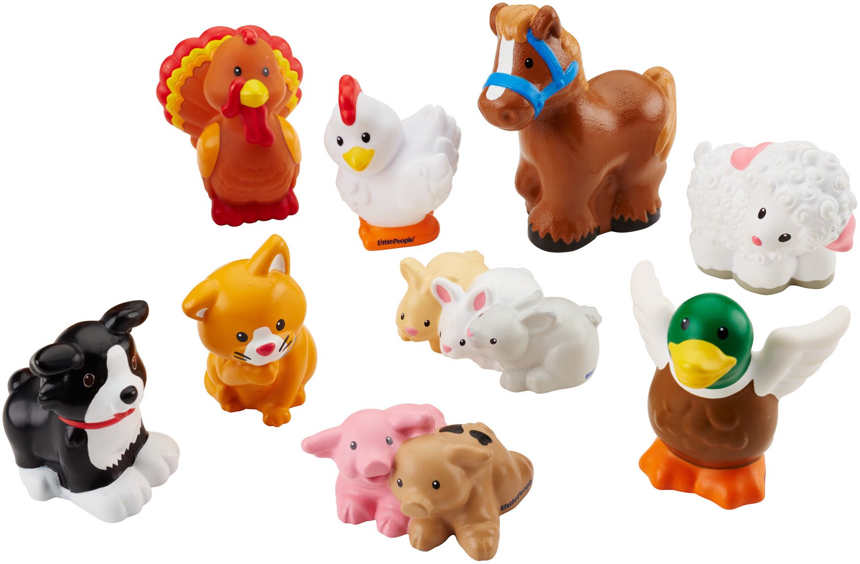 Fisher-Price Little People chicken figure for imaginative farm scenes.