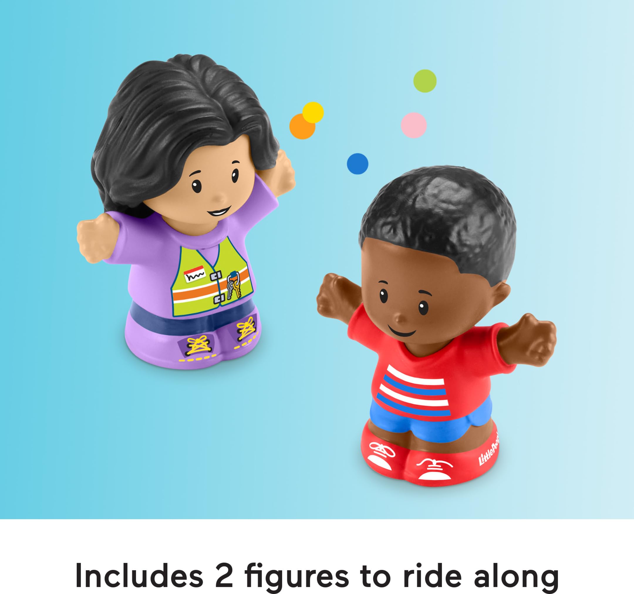 Two Little People figures included for role-play.
