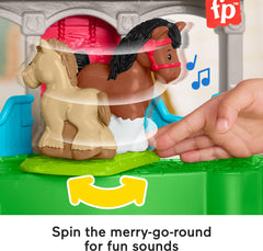 Fisher-Price Little People horses figures with caretaker encourage storytelling and fine motor actions