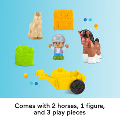 Fisher-Price Little People stalls open and close for organized corralling play