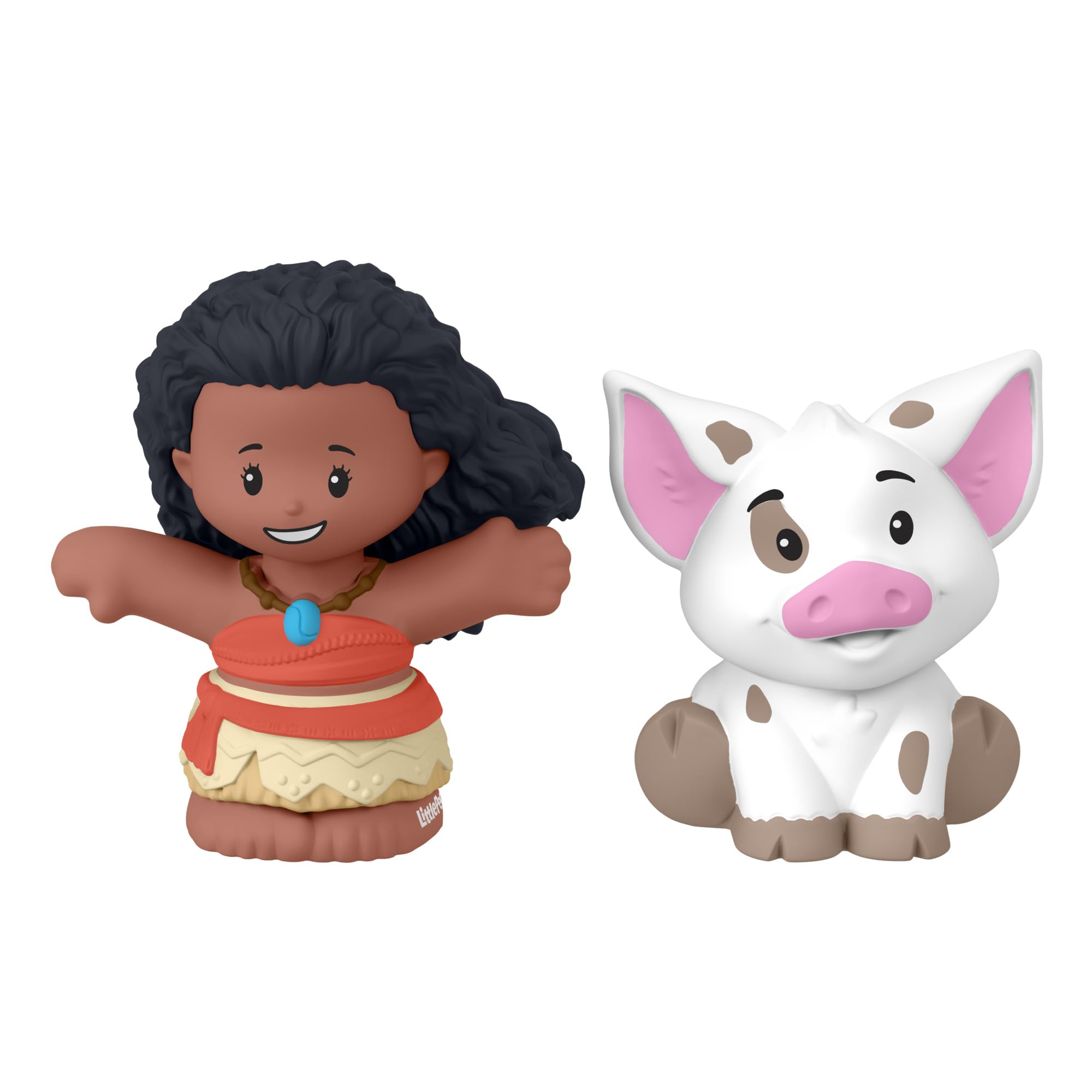 Fisher-Price Little People Moana and Pua figures ready for imaginative play.