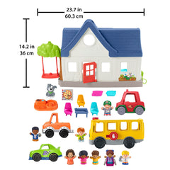 Fisher-Price Little People 3 push-along vehicles for on-the-go play