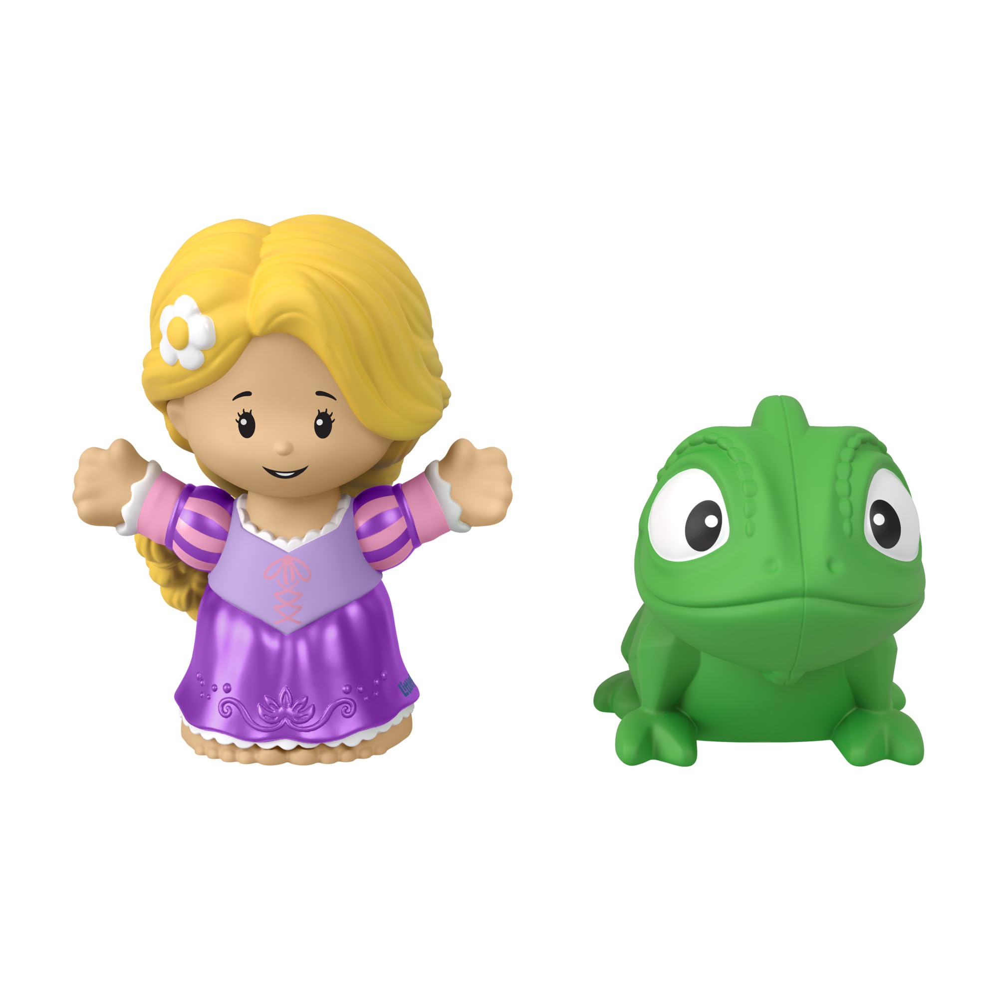 Fisher-Price Little People Rapunzel and Pascal figures designed for easy toddler grasp and play
