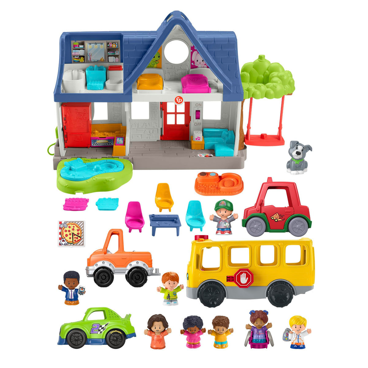 Fisher-Price Little People Ready for Summer play house with lights and sounds for imaginative play