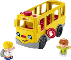 Fisher-Price Little People School Bus front view with lights and songs for imaginative rides