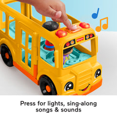 Fold-out stop sign on the Fisher-Price bus boosts realism.