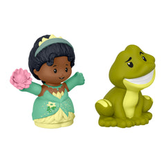 Packaging image of Fisher-Price Little People Tiana Naveen, durable and kid-friendly design