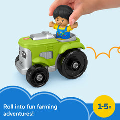 Fisher-Price Little People tractor front view highlights easy grip for toddlers