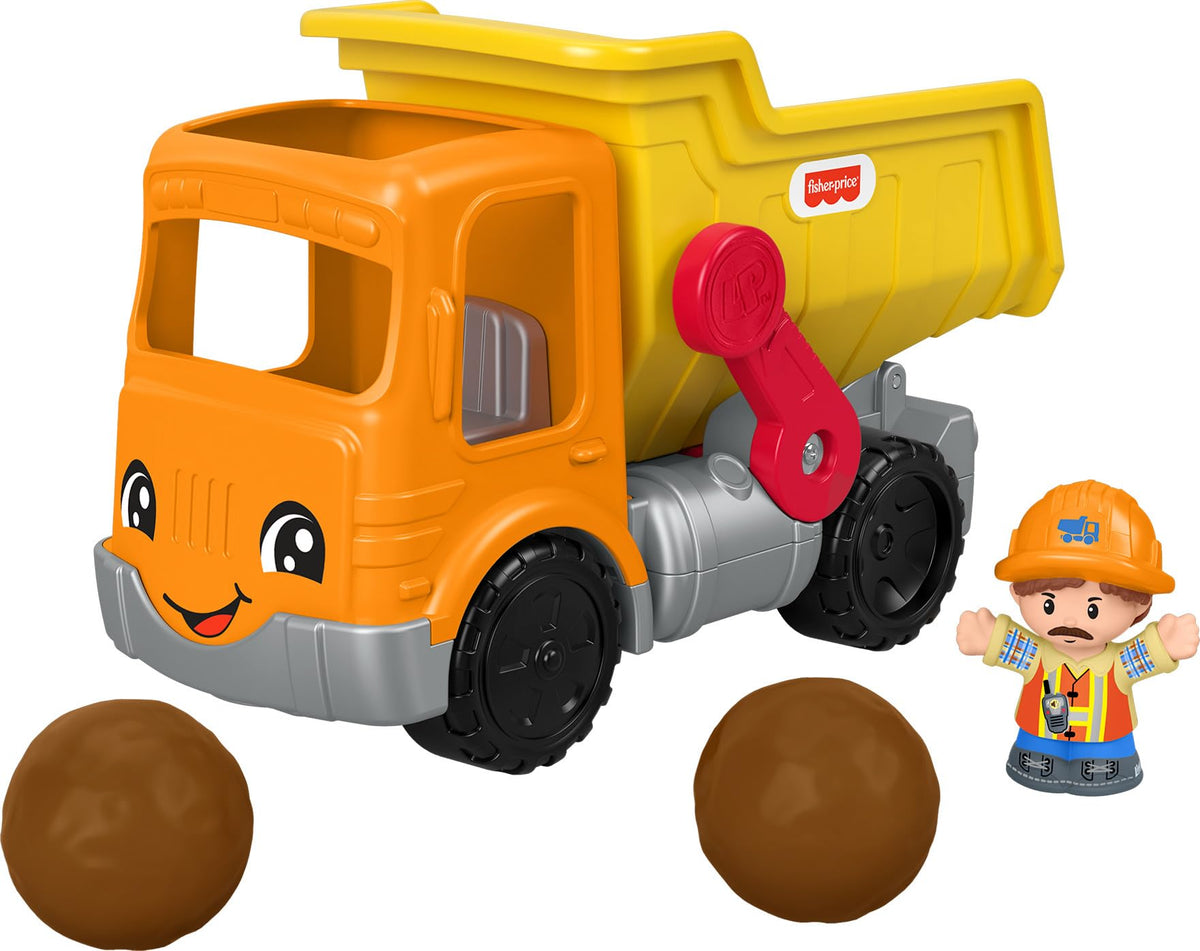 Fisher-Price Little People dump truck with music in action for imaginative play