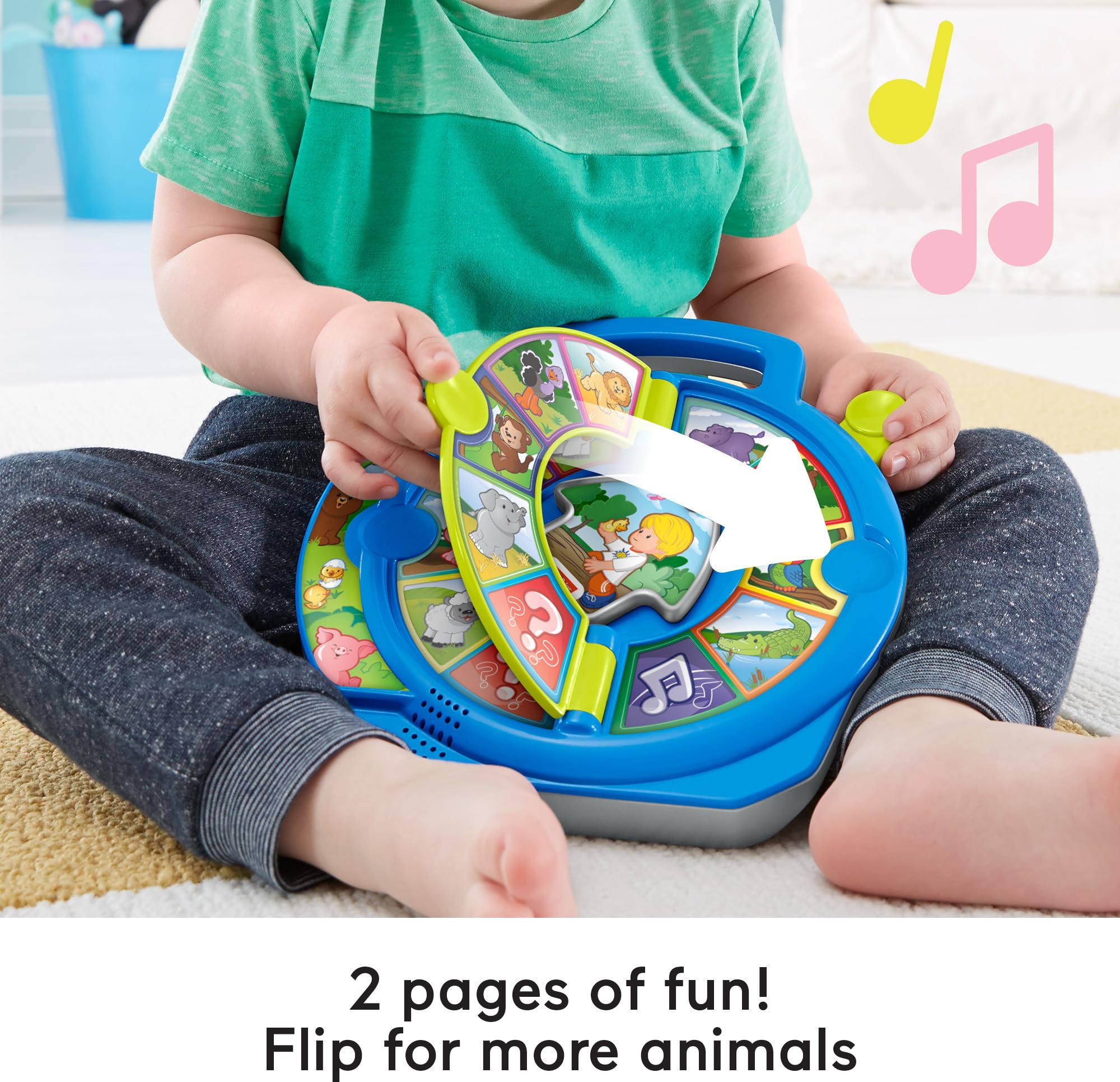 Fisher-Price Little People World of Animals See 'N Say monkey: hear chatter and learn name.