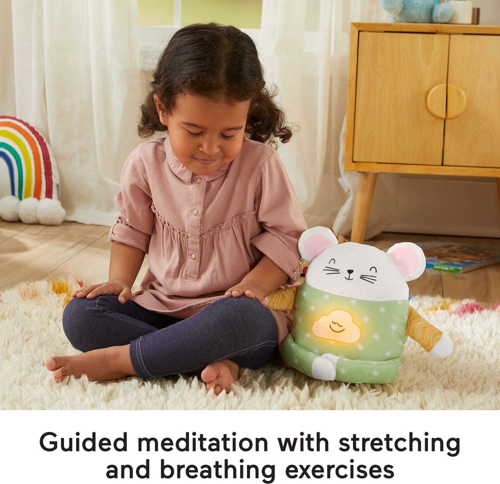 Fisher-Price Meditation Mouse pajamas texture adds cute, cozy visual appeal