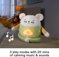 Fisher-Price Meditation Mouse soft satiny textures invite cozy snuggles