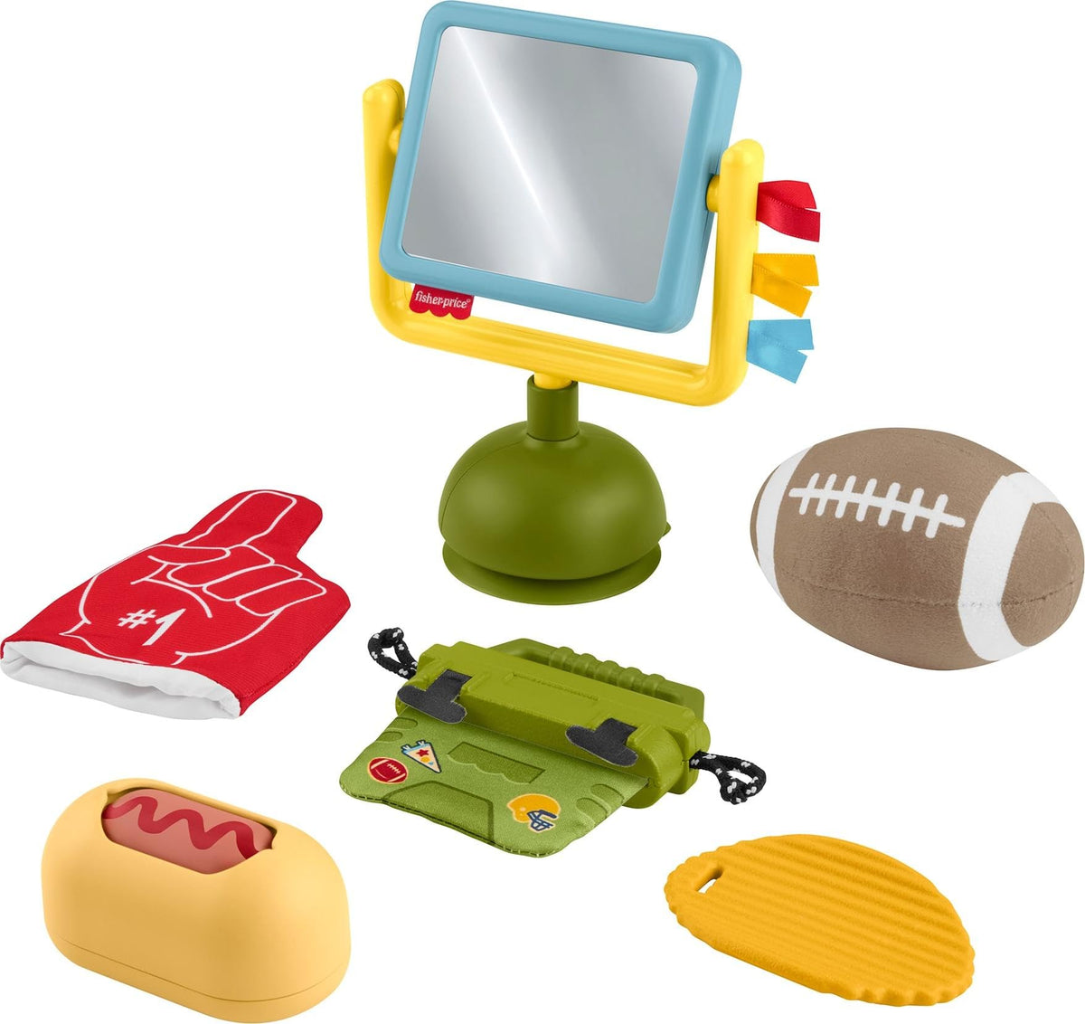 Fisher-Price Mini Me Moments Tiny Tailgater crinkle cooler for tactile exploration
