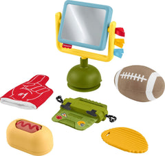 Fisher-Price Mini Me Moments Tiny Tailgater crinkle cooler for tactile exploration