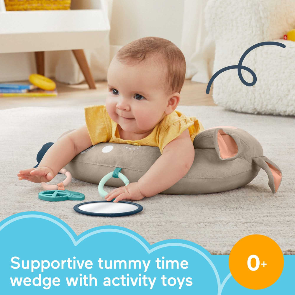 Fisher-Price mirror toy encourages baby to explore reflections during play