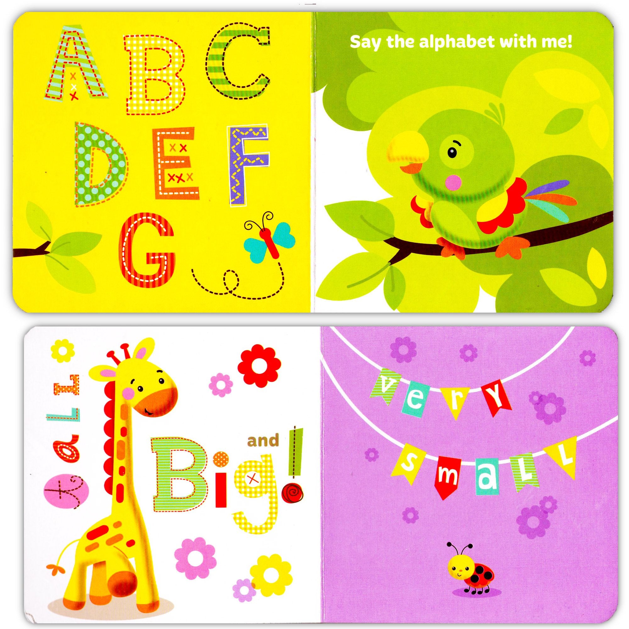 Fisher-Price My First Books alphabet spread supports letter recognition during early reading.