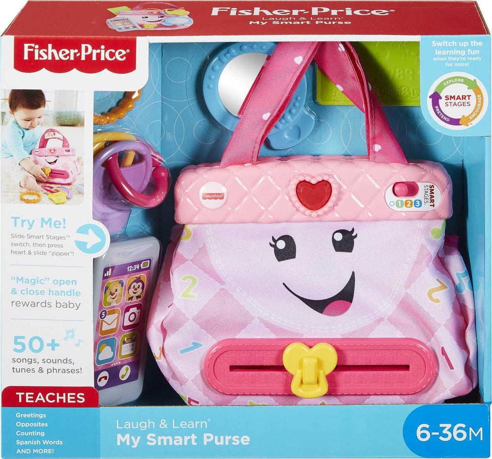 Fisher-Price My Smart Purse bead bracelet helps with grasping and sequencing.