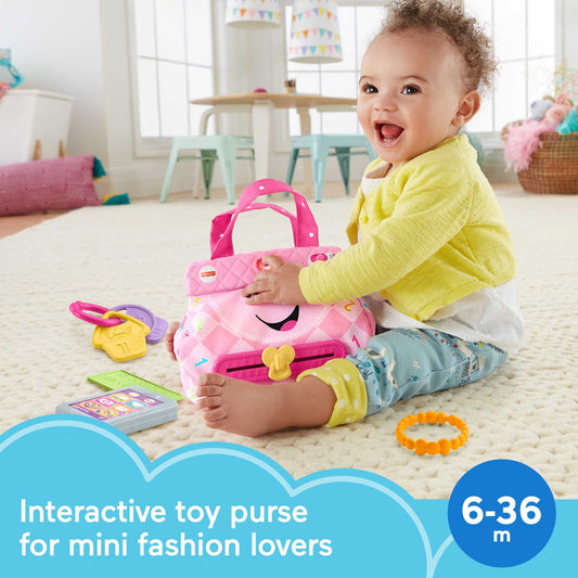 My Smart Purse zipper action promotes fine motor skills and curiosity.