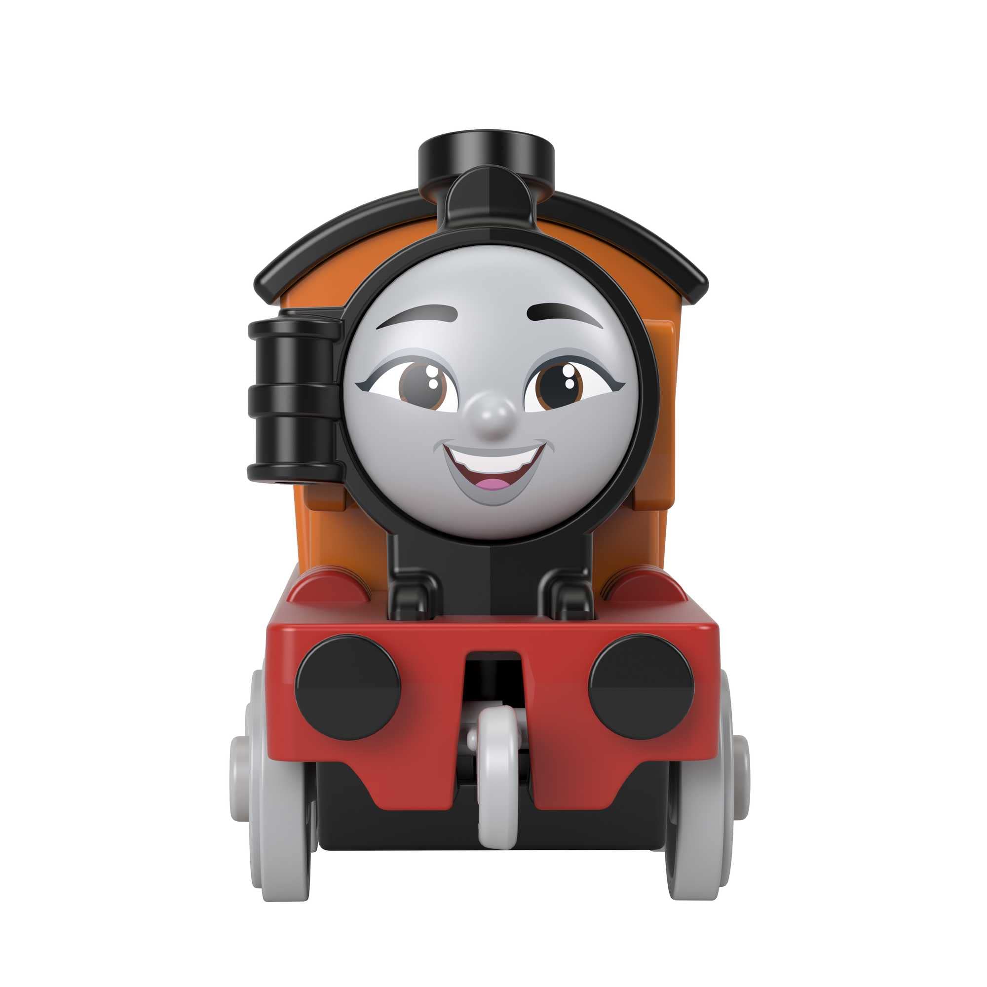 Fisher-Price Nia push-along engine side view highlights compact size for on-the-go adventures
