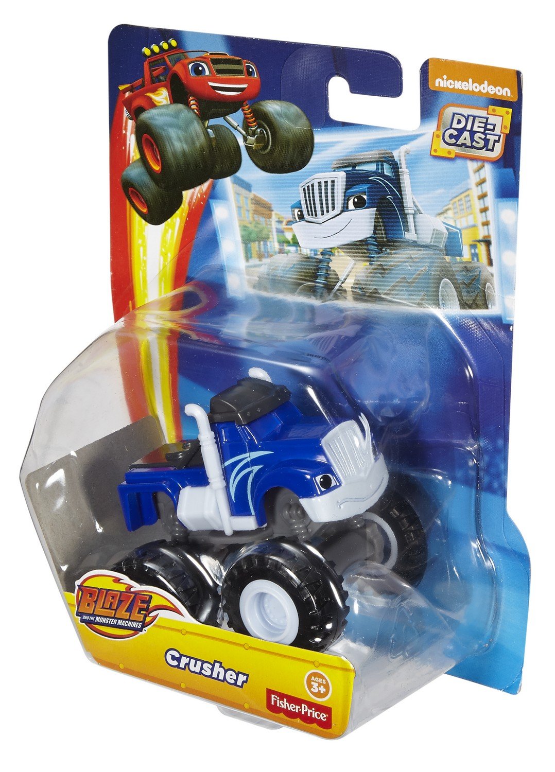 Fisher-Price Crusher Core scales collectible toy with TV-inspired look.