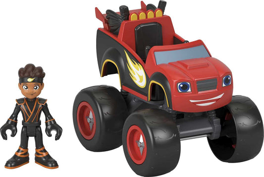 Fisher-Price Ninja AJ figure poseable for imaginative play.