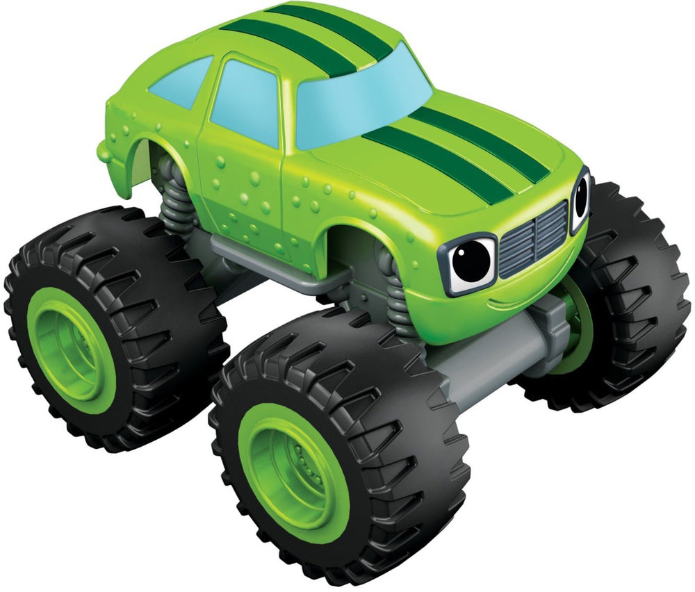 Fisher-Price Pickle close-up highlights the metallic finish and sturdy construction.