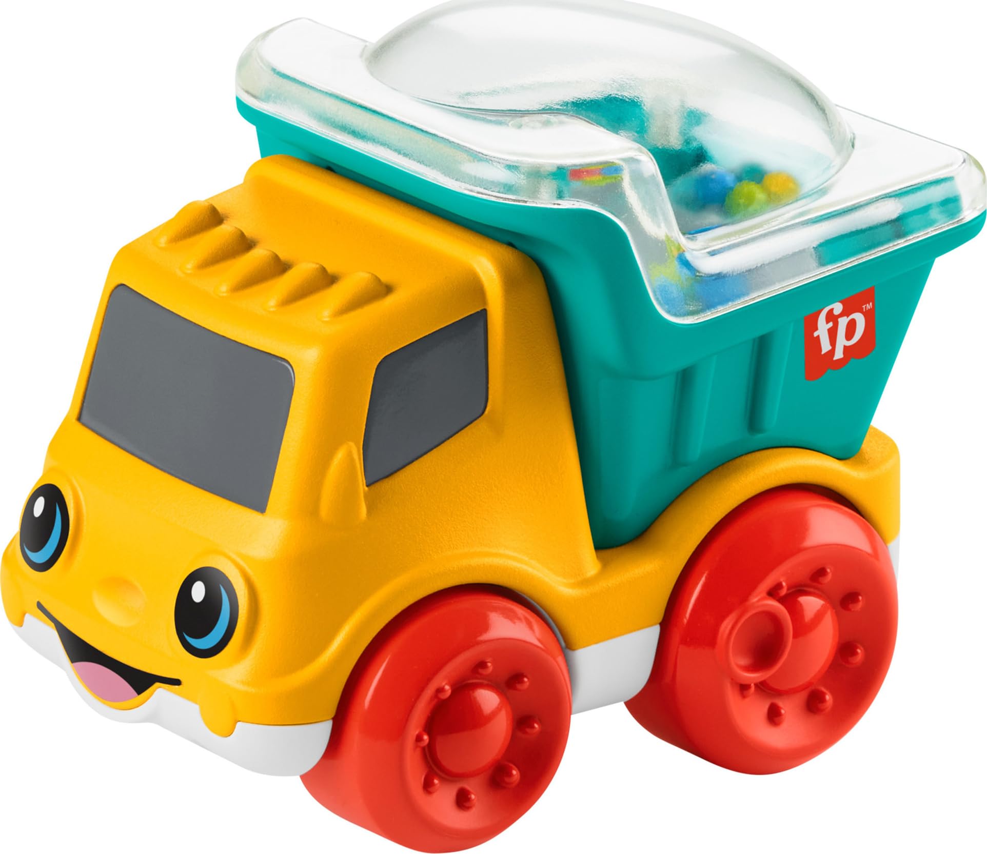 Fisher-Price Poppity Pop Dump Truck with popping beads boosts fine motor play