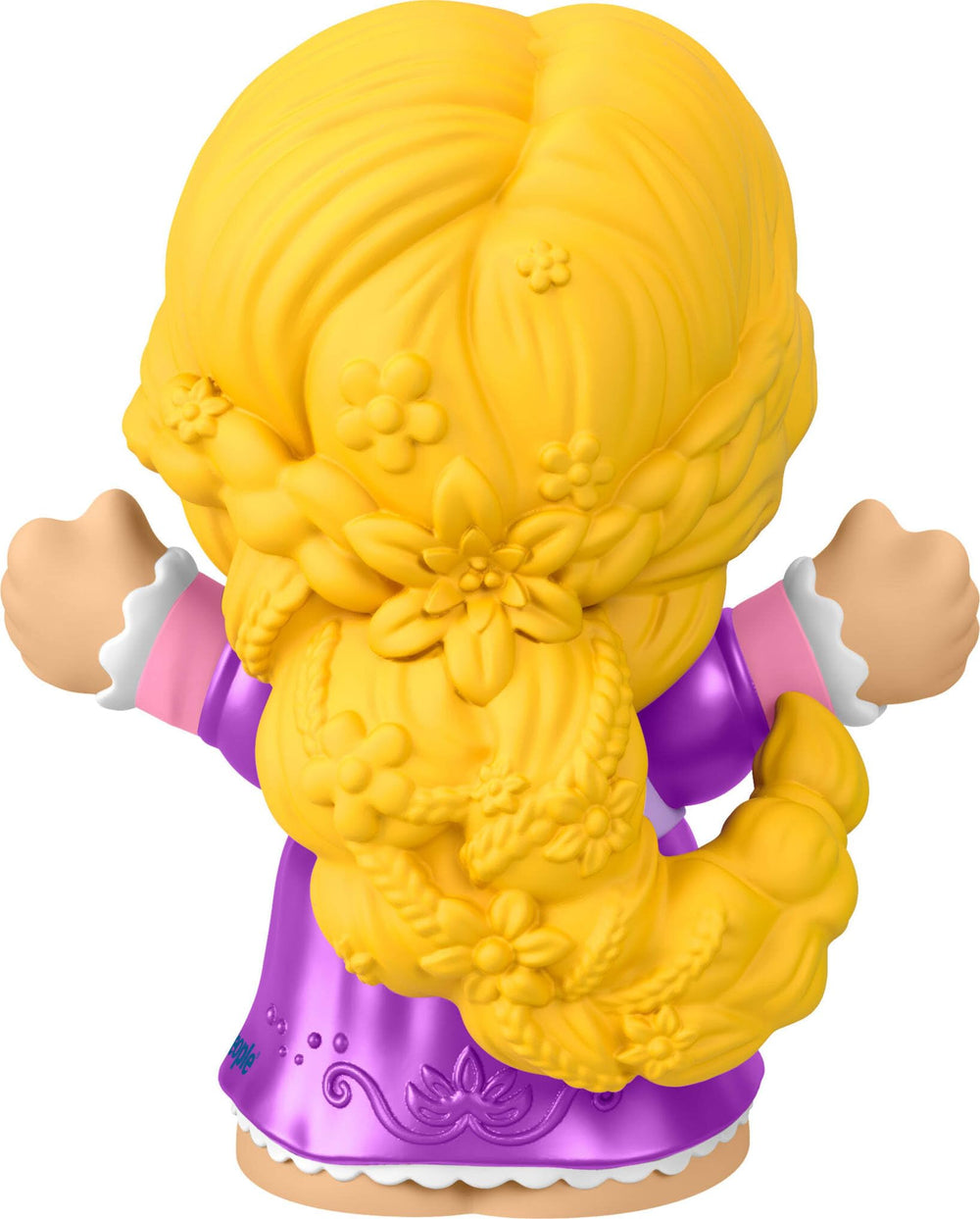 Fisher-Price Rapunzel Little People figure with hair braid and playful styling.