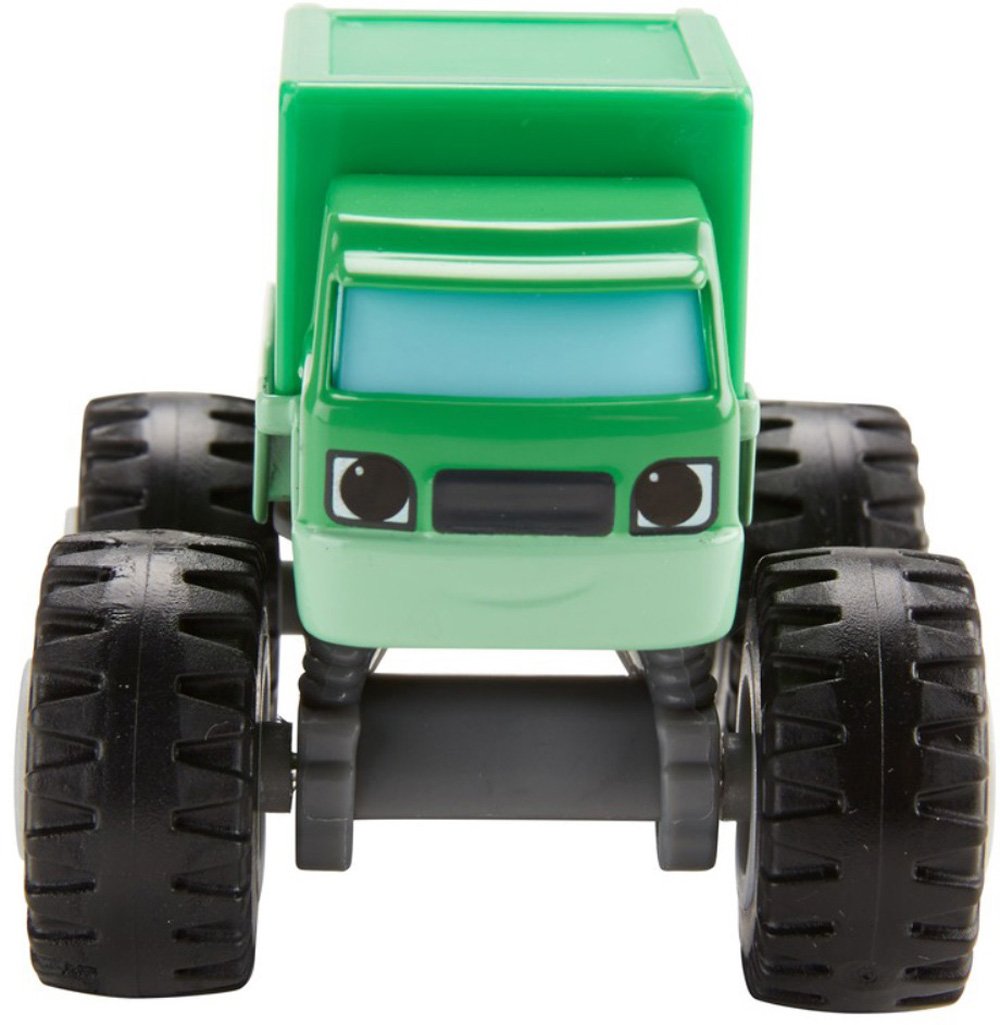 Fisher-Price Reece vehicle features metal axles and thick tires for smooth spins