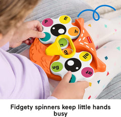 Fisher-Price Spin 'n Rhyme Owl encourages sounding out words