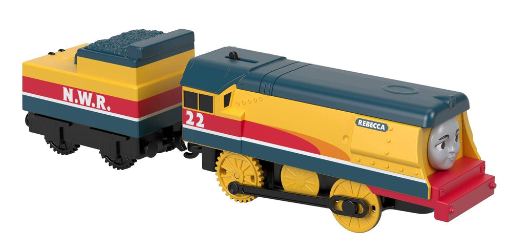 Fisher-Price TrackMaster Rebecca engine in action ready for Sodor adventures