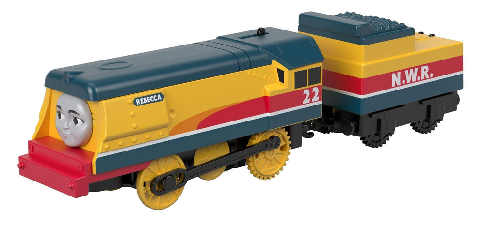 Fisher-Price TrackMaster Rebecca engine front view for fast, engaging track play
