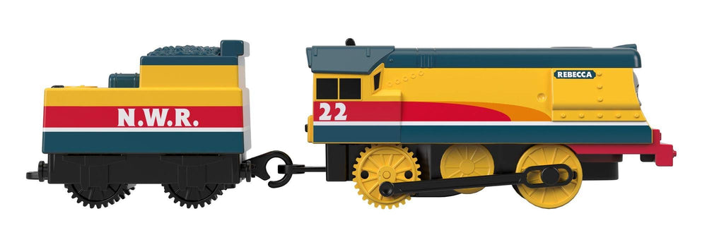 Fisher-Price TrackMaster Rebecca engine side view showing motorized design