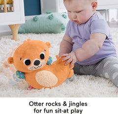 Fisher-Price otter with back mirror for self-view during tummy time