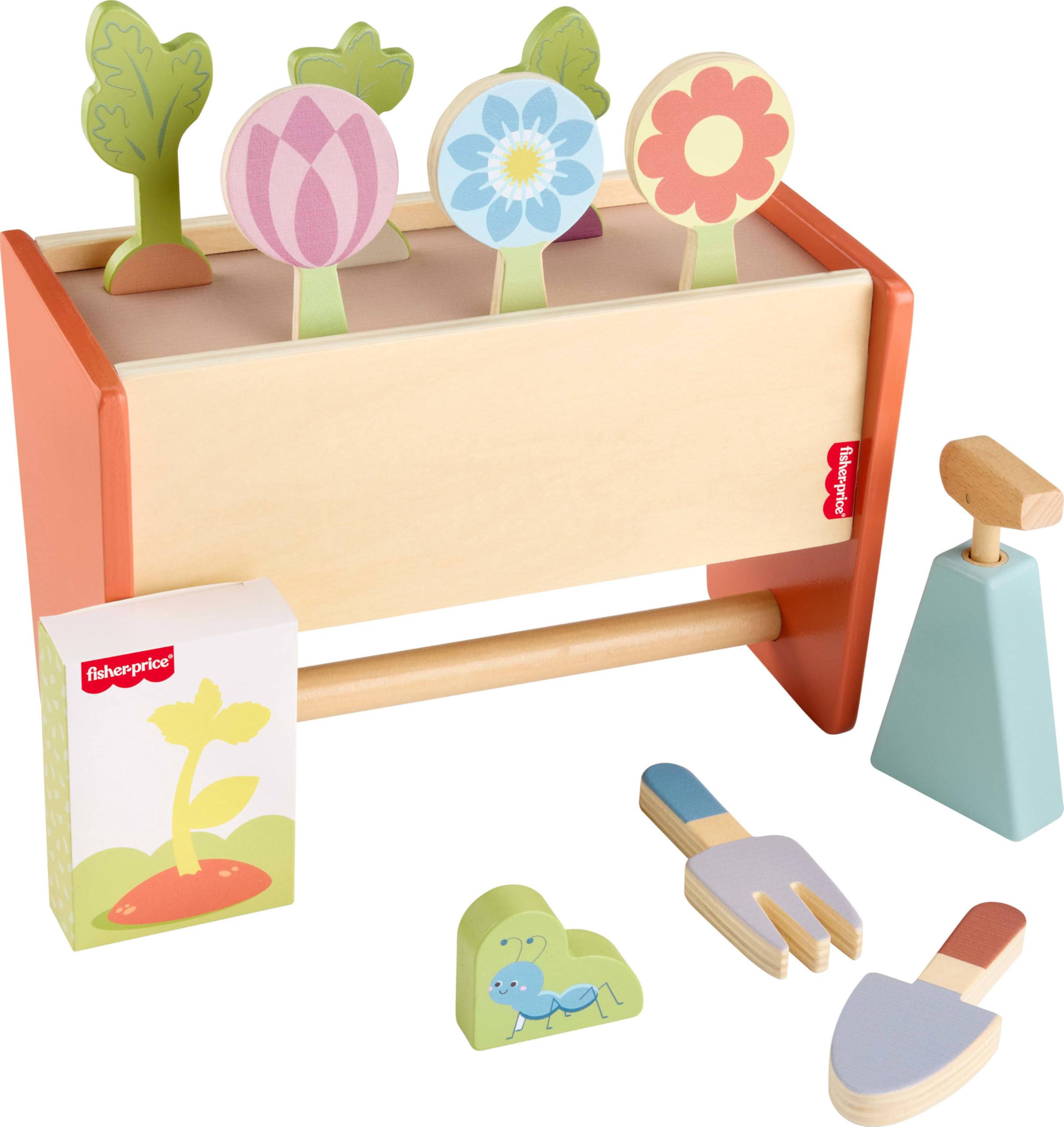 Fisher-Price bug character adds storytelling and interactive play.