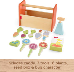 Fisher-Price flowers and vegetables for sorting and planting play.