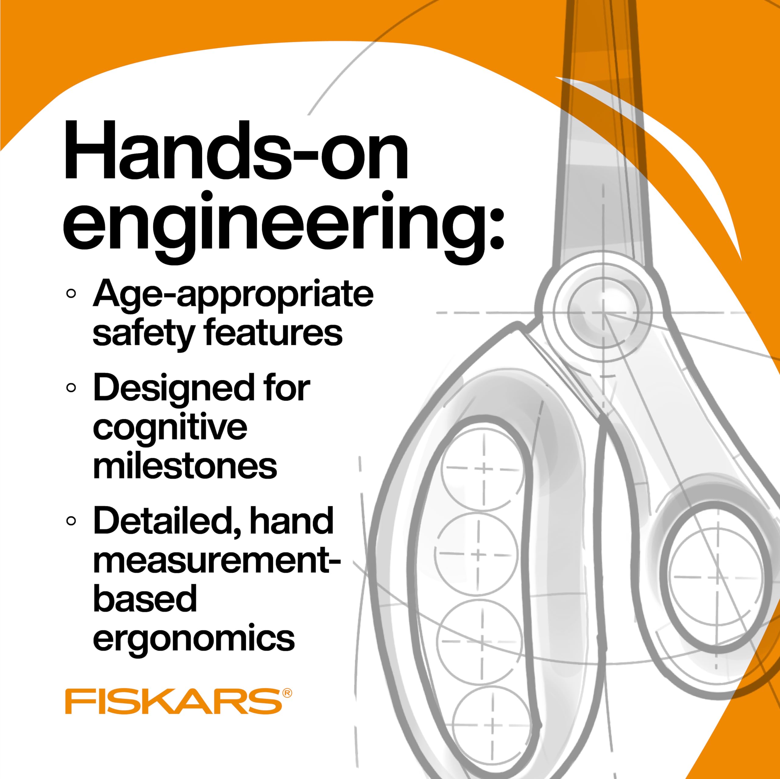 Fiskars Blunt-Tip Kids Scissors 5-inch pink in classroom, ideal for kids aged 4+.