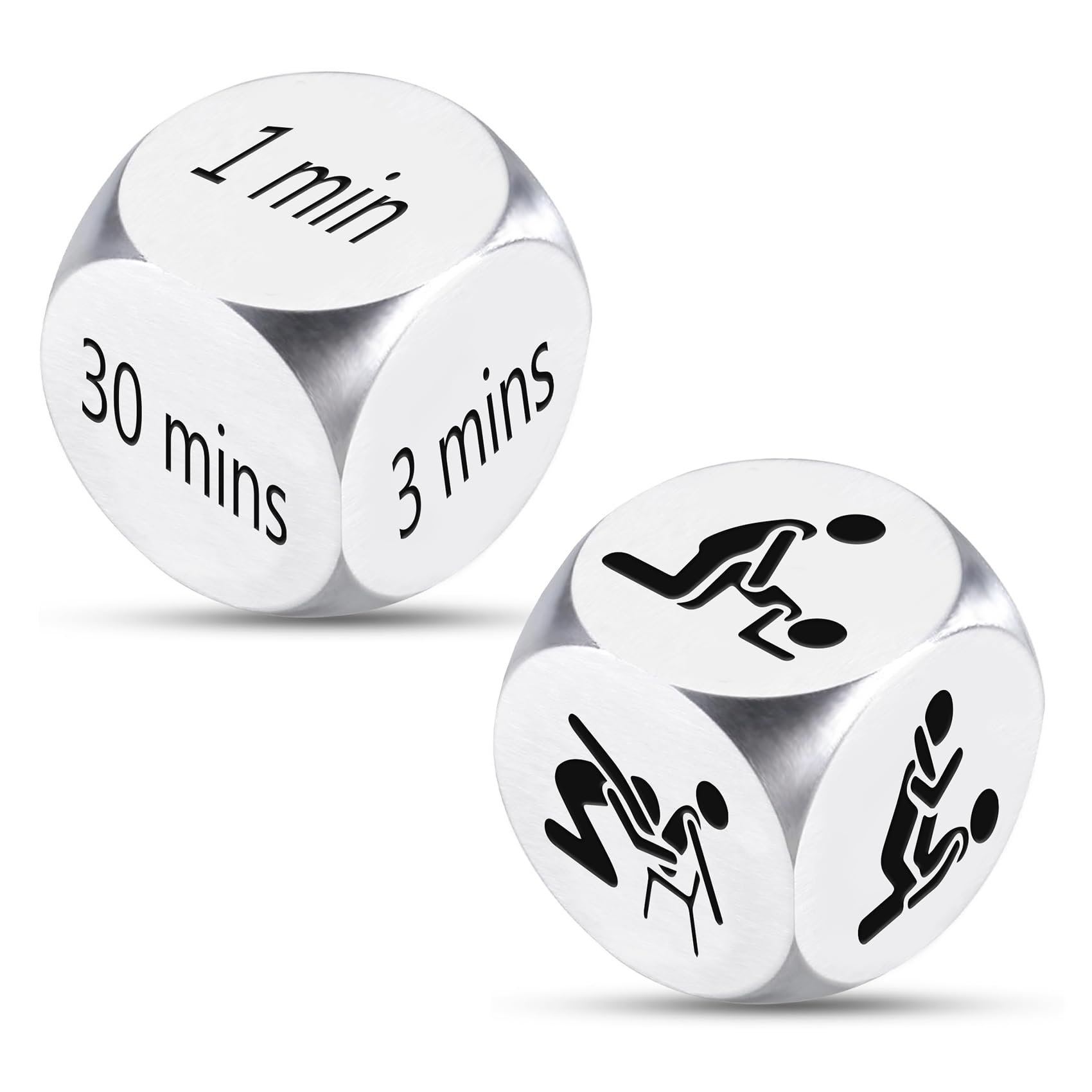Fiszdovb Date Night Dice showing six prompts to spark couple activities.
