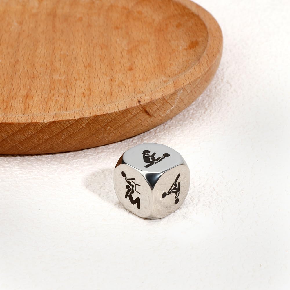 Fiszdovb date night dice on table setting inspires spontaneous date ideas.