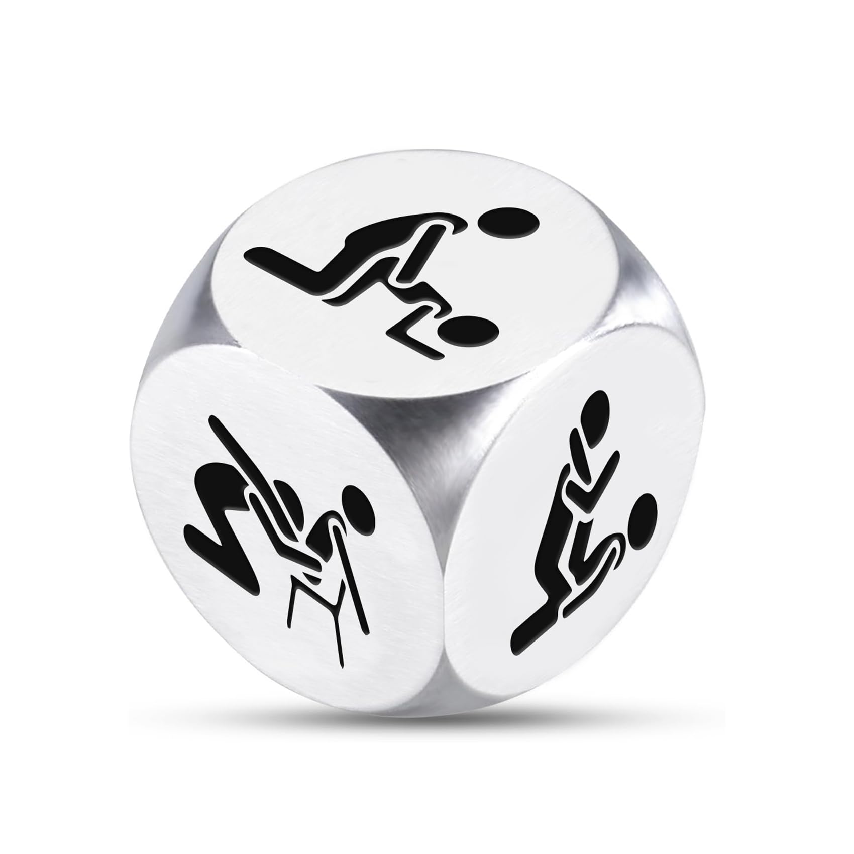 Fiszdovb date night dice displaying six romantic scenes for couples.